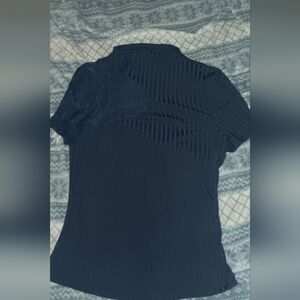 SHEIN Black Short Sleeve Top
